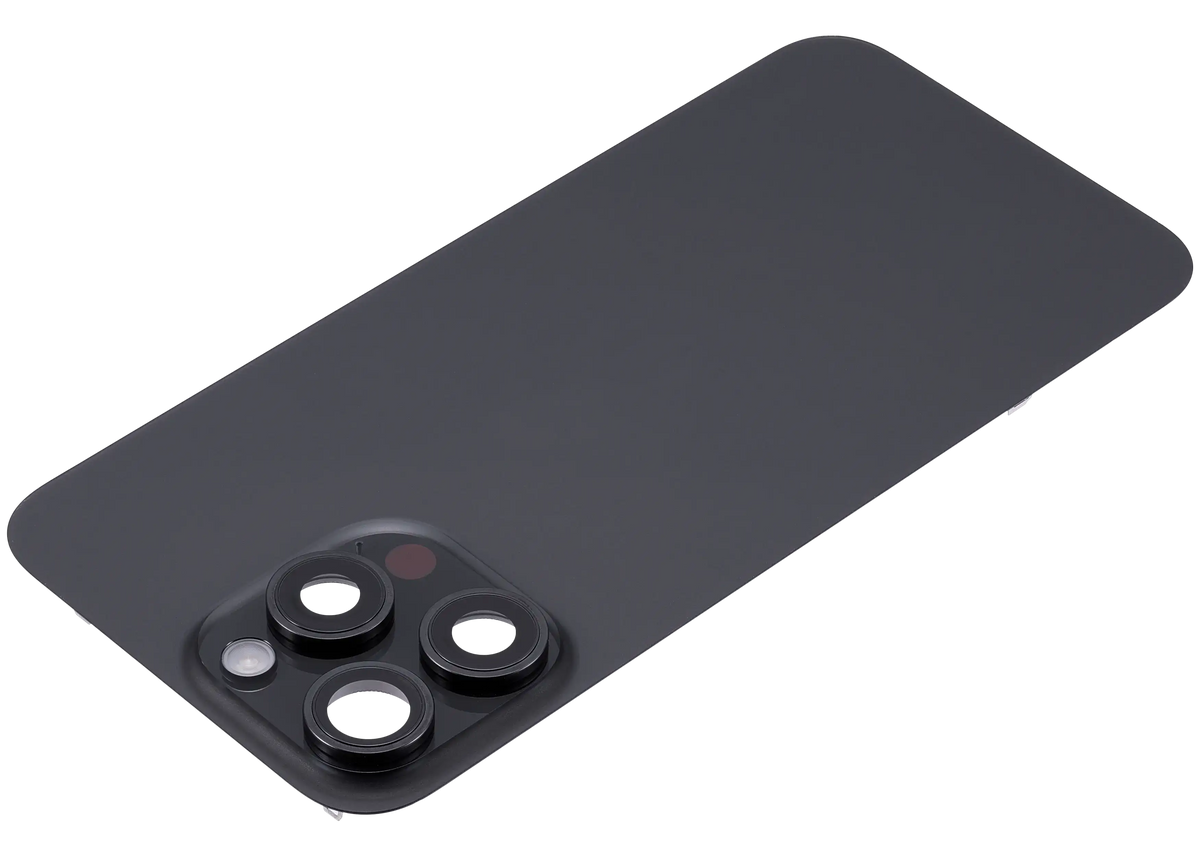 Back Glass w/ MagSafe Magnet & NFC & Flashlight Flex For iPhone 15 Pro Max (Used OEM Pull: Grade B) (Black Titanium) — product photo 4