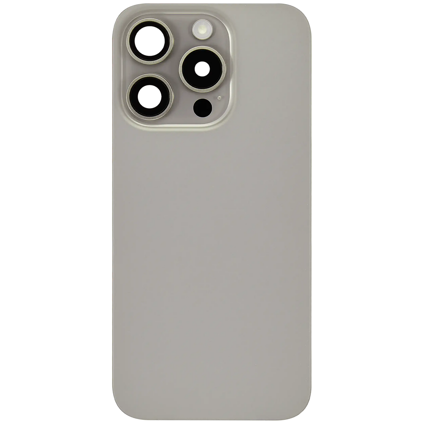 Back Glass w/ MagSafe Magnet & NFC & Flashlight Flex For iPhone 15 Pro (Used OEM Pull: Grade B) (Natural Titanium)
