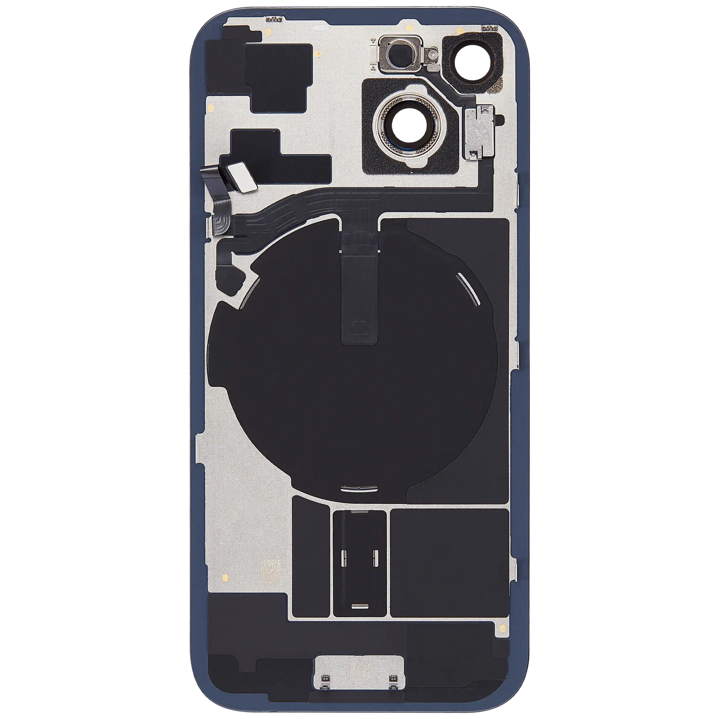 Back Glass w/ MagSafe Magnet & NFC & Flashlight Flex For iPhone 15 (Used OEM Pull: Grade B) (Black)