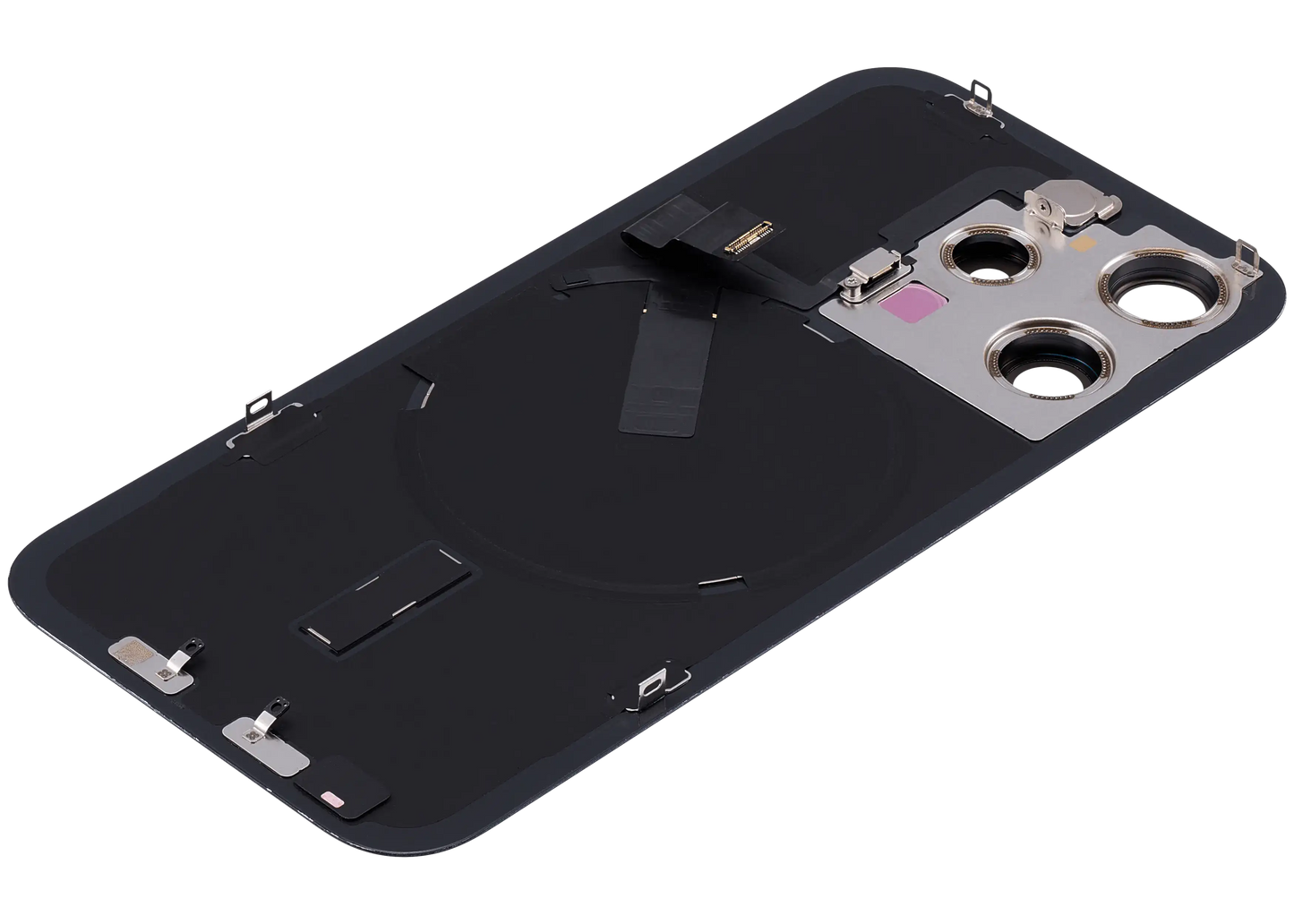 Back Glass w/ MagSafe Magnet & NFC & Flashlight Flex For iPhone 15 Pro (Used OEM Pull: Grade B) (Blue Titanium)