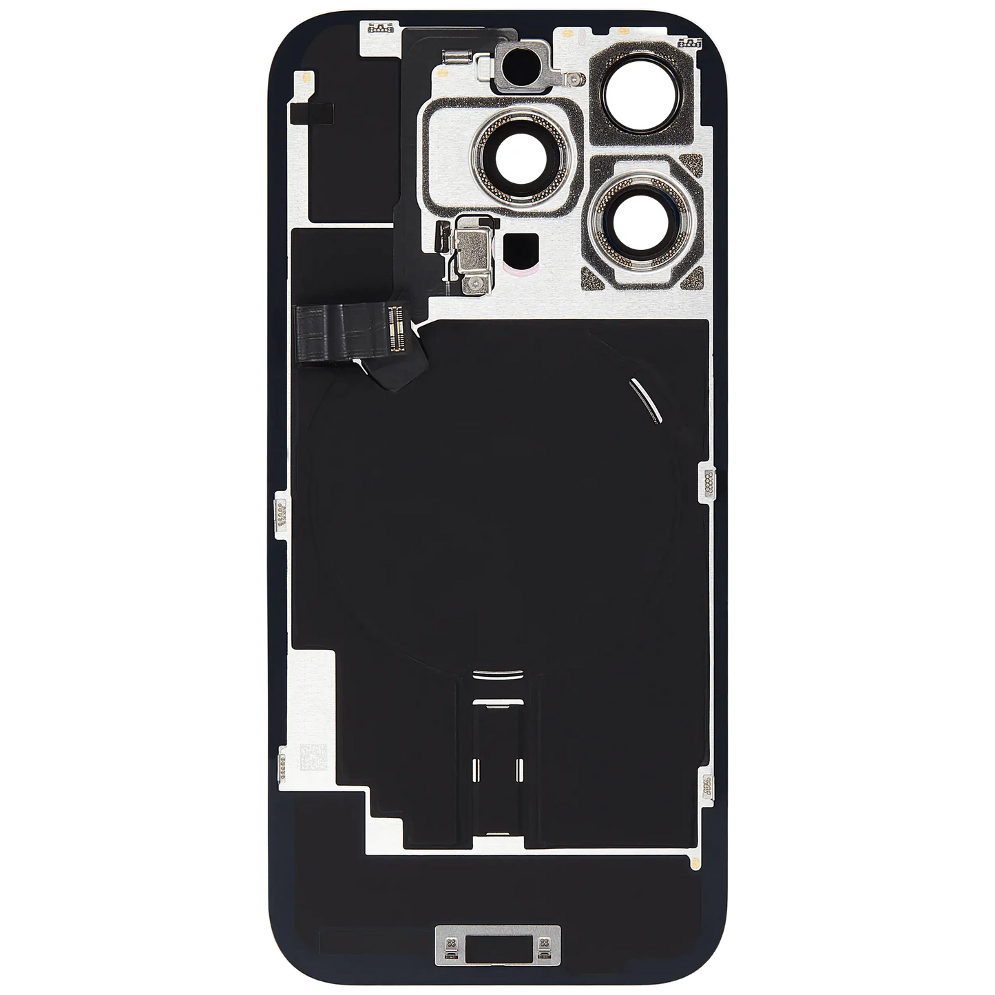 Back Glass w/ MagSafe Magnet & NFC & Flashlight Flex For iPhone 16 Pro (Used OEM Pull: Grade A) (Natural Titanium)