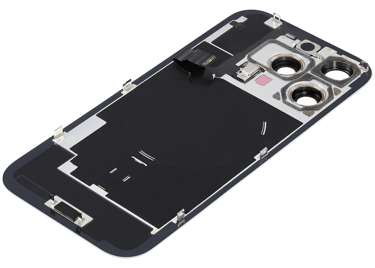 Back Glass w/ MagSafe Magnet & NFC & Flashlight Flex For iPhone 16 Pro (Used OEM Pull: Grade A) (Natural Titanium)