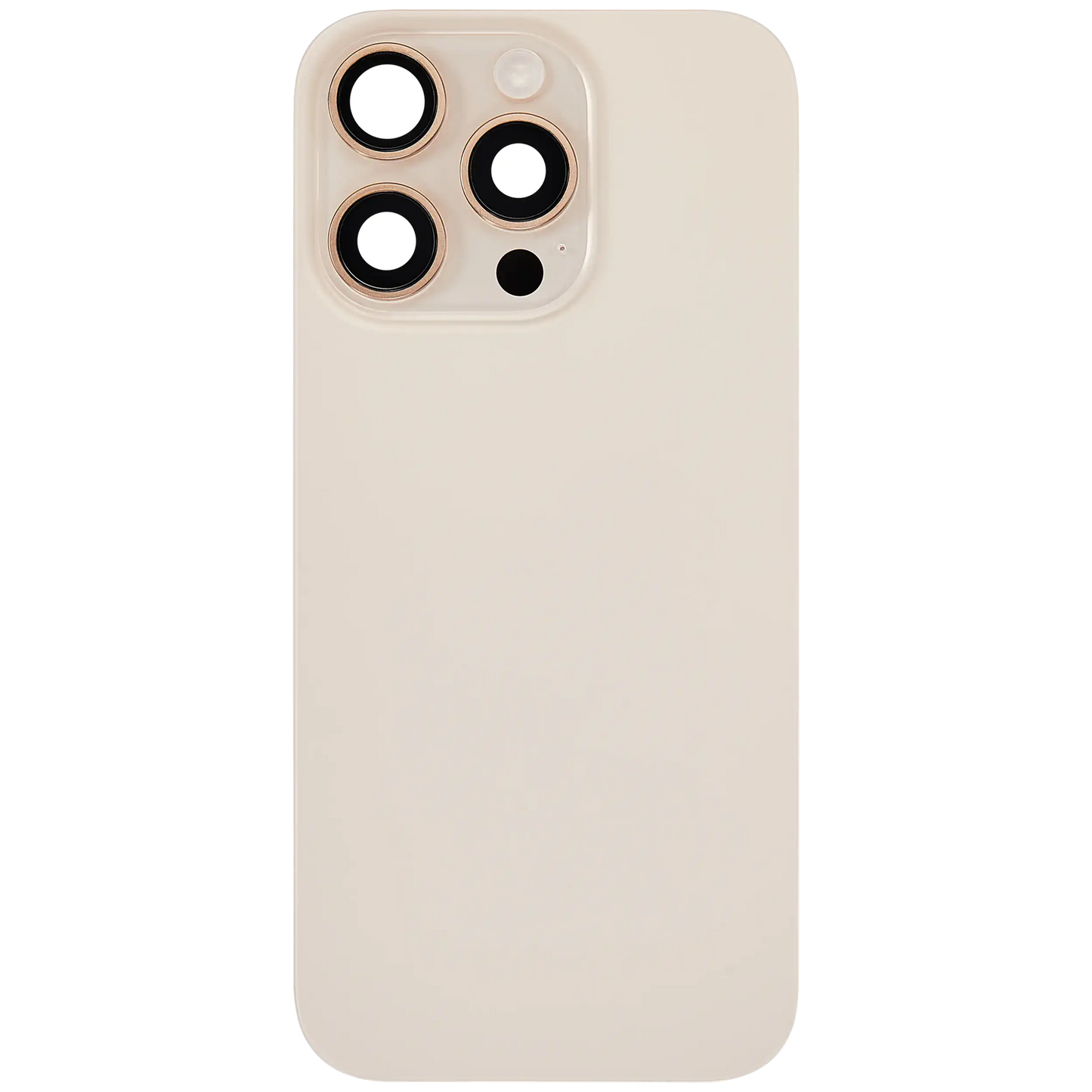 Back Glass w/ MagSafe Magnet & NFC & Flashlight Flex For iPhone 16 Pro (Used OEM Pull: Grade A) (Desert Titanium)