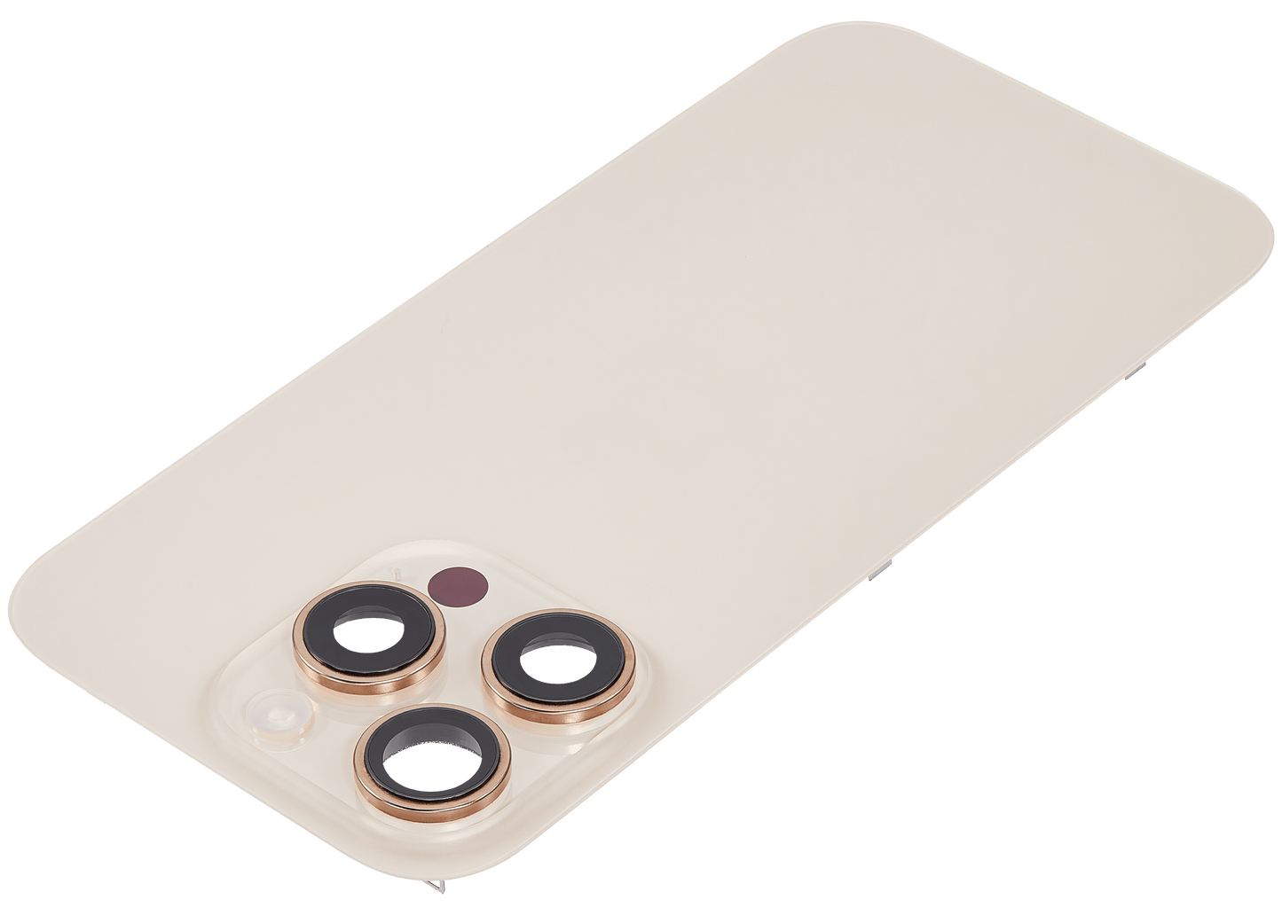 Back Glass w/ MagSafe Magnet & NFC & Flashlight Flex For iPhone 16 Pro (Aftermarket) (Desert Titanium) (No Logo)