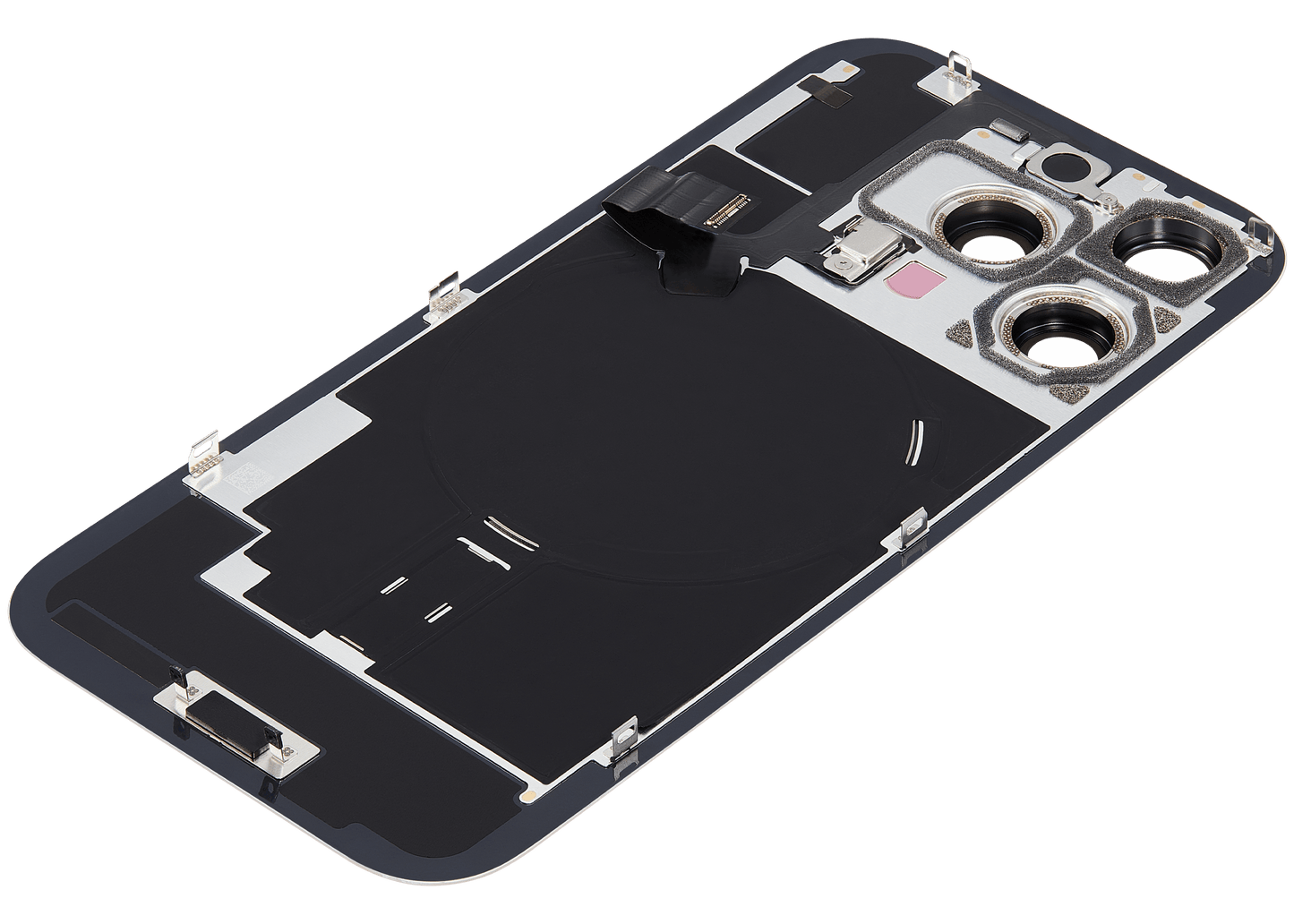 Back Glass w/ MagSafe Magnet & NFC & Flashlight Flex For iPhone 16 Pro (Used OEM Pull: Grade B) (Desert Titanium)