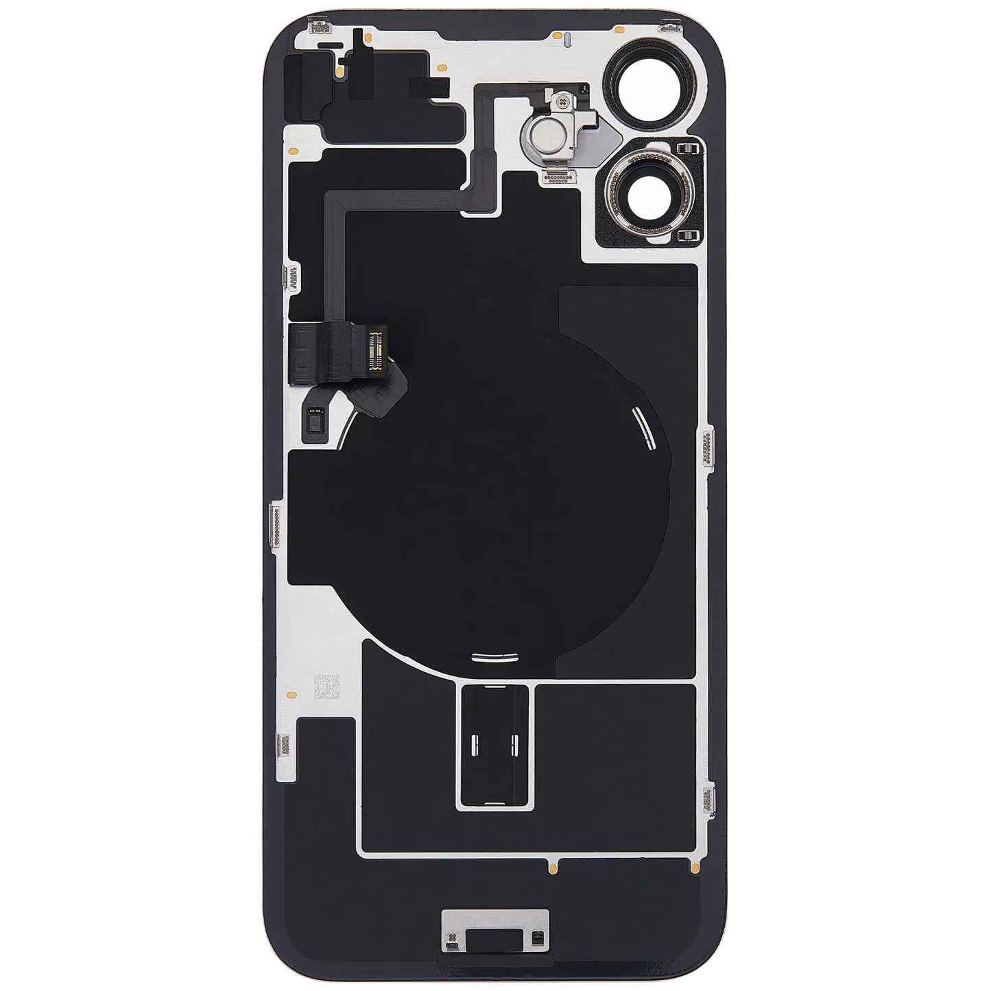 Back Glass w/ MagSafe Magnet & NFC & Flashlight Flex For iPhone 16 Plus (Used OEM Pull: Grade C) (Pink)