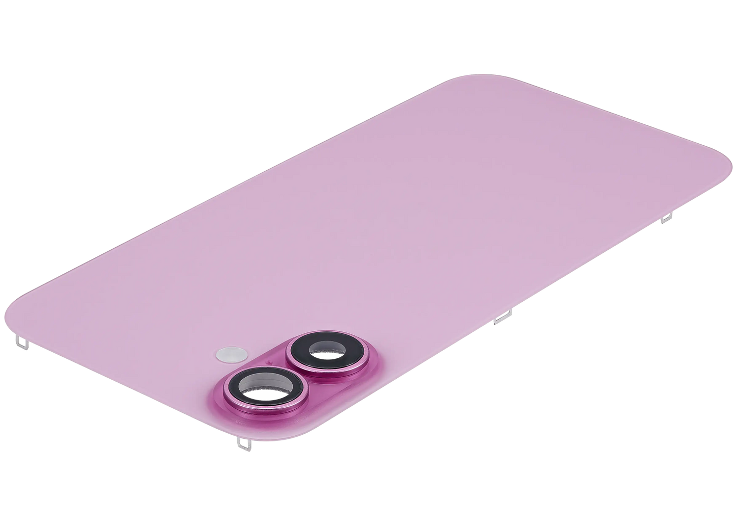 Back Glass w/ MagSafe Magnet & NFC & Flashlight Flex For iPhone 16 Plus (Used OEM Pull: Grade A) (Pink)