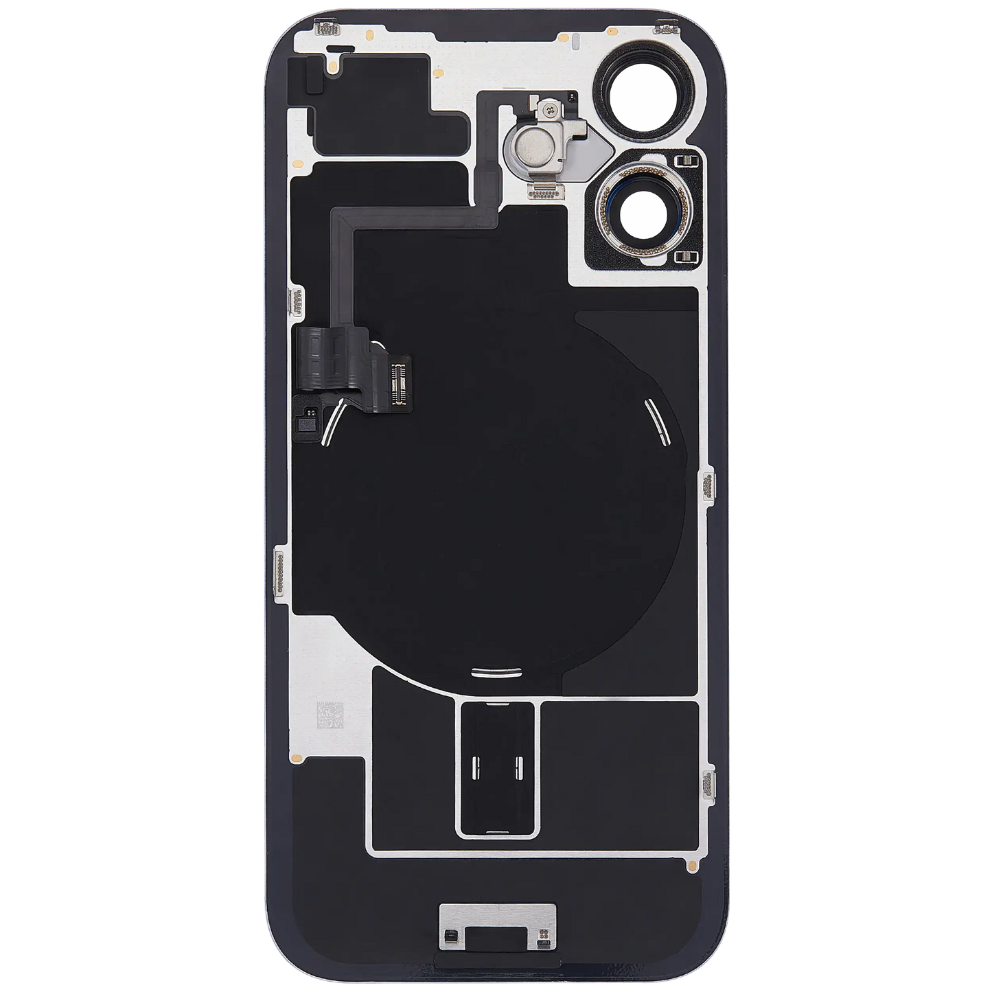 Back Glass w/ MagSafe Magnet & NFC & Flashlight Flex For iPhone 16 (Used OEM Pull: Grade B) (Ultramarine)