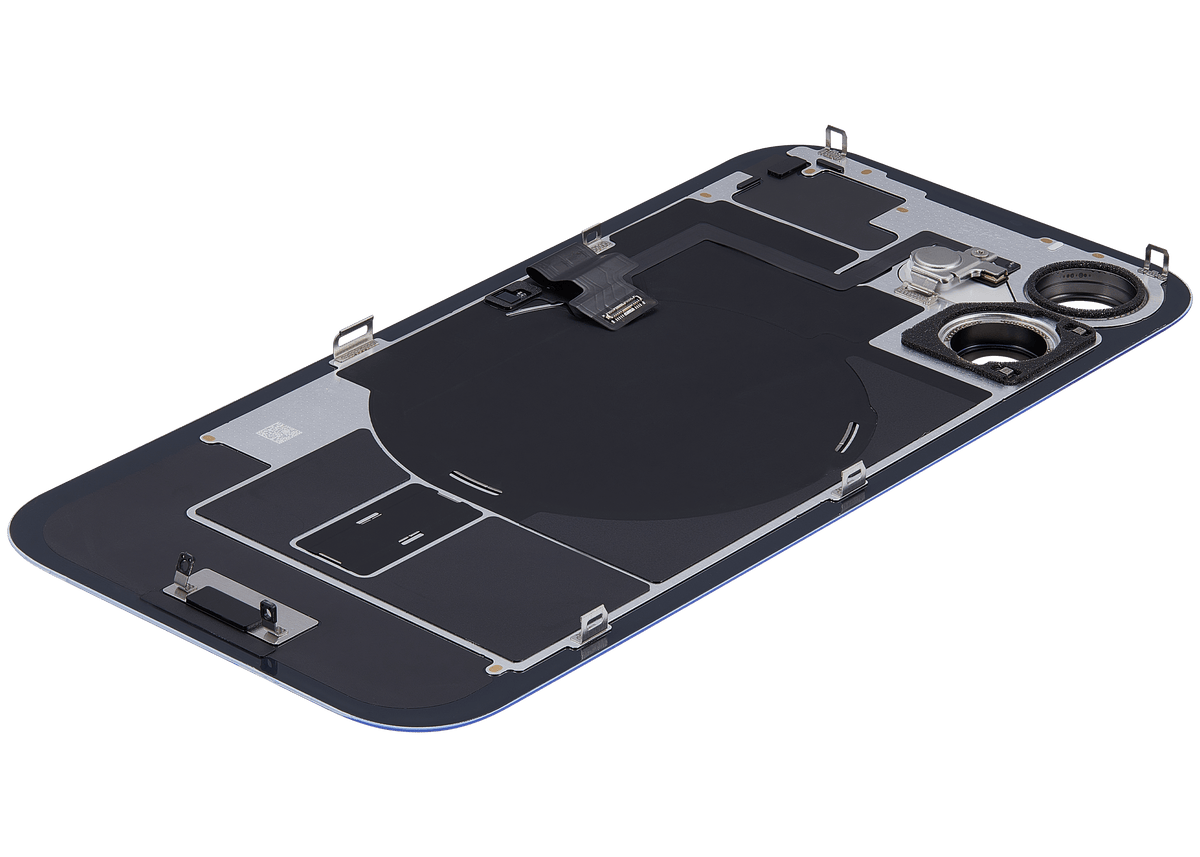 Back Glass w/ MagSafe Magnet & NFC & Flashlight Flex For iPhone 16 (Used OEM Pull: Grade C) (Ultramarine) — product photo 5