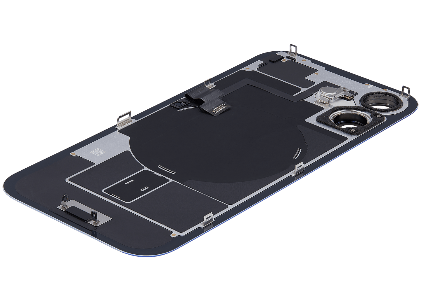 Back Glass w/ MagSafe Magnet & NFC & Flashlight Flex For iPhone 16 (Used OEM Pull: Grade B) (Ultramarine)