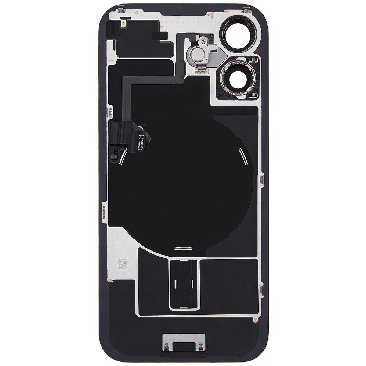 Back Glass w/ MagSafe Magnet & NFC & Flashlight Flex For iPhone 16 (Used OEM Pull: Grade C) (Pink) — product photo 3