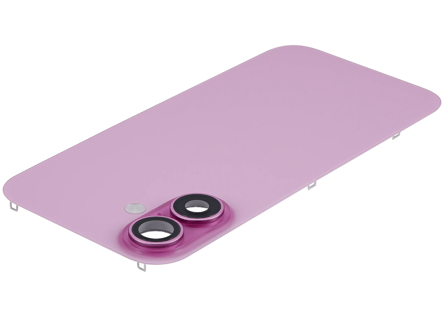 Back Glass w/ MagSafe Magnet & NFC & Flashlight Flex For iPhone 16 (Used OEM Pull: Grade B) (Pink)