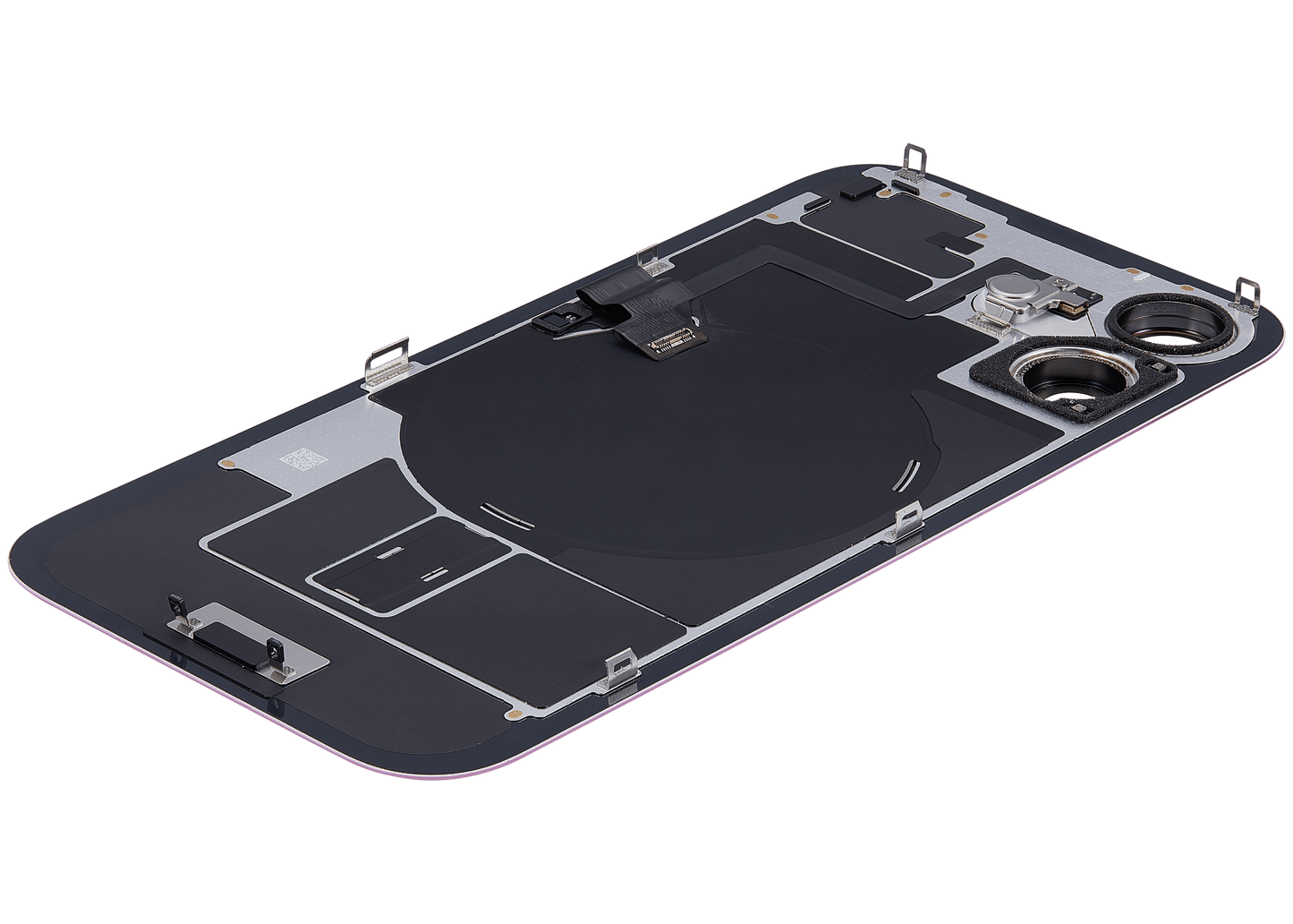 Back Glass w/ MagSafe Magnet & NFC & Flashlight Flex For iPhone 16 (Used OEM Pull: Grade C) (Pink)