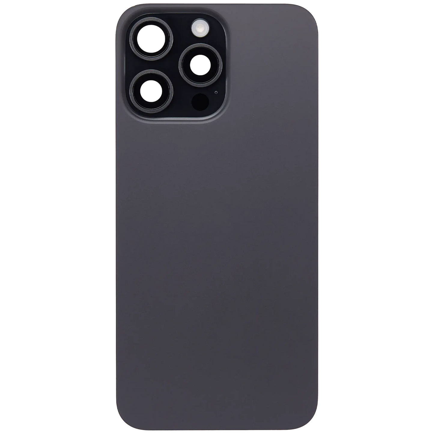 Back Glass w/ MagSafe Magnet & NFC & Flashlight Flex For iPhone 15 Pro Max (Used OEM Pull: Grade C) (Black Titanium)
