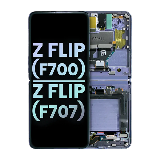 Inner OLED Assembly With Frame For Samsung Galaxy Z Flip 4G (F700) (Service Pack) (Mirror Purple) - Main View | Tech Drip Canada