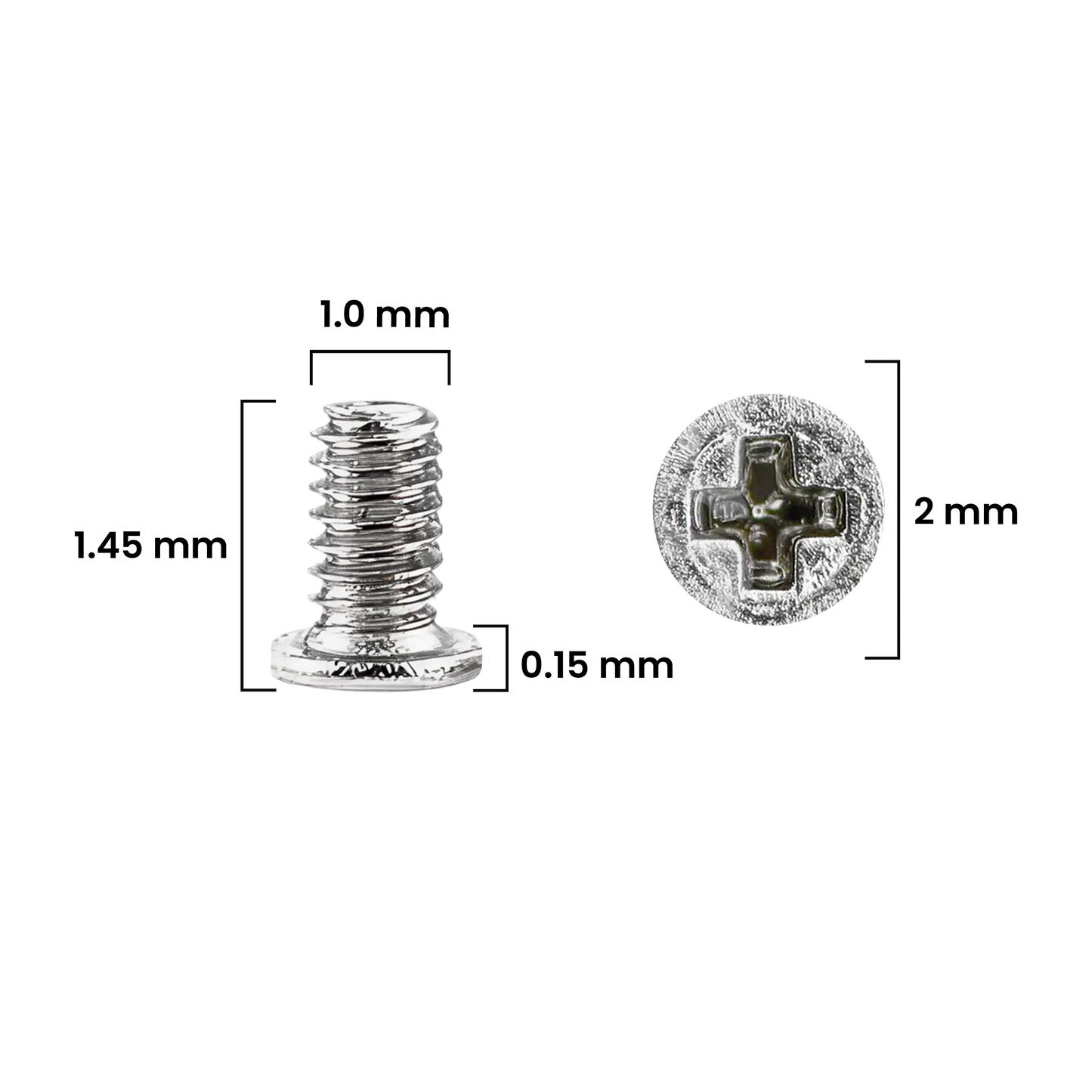 Screw Set (M1.0 x 1.45 x 2.0D x 0.15T) for iPhone 12 Pro / 12 Pro Max (30 Pack) (Service Pack)