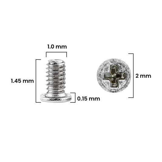 Screw Set (M1.0 x 1.45 x 2.0D x 0.15T) for iPhone 12 Pro / 12 Pro Max (30 Pack) (Service Pack)