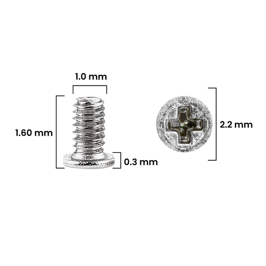 Screw Set (M1.0 x 1.60 x 2.2D x 0.3T) for iPhone 12 Pro / 12 Pro Max (30 Pack) (Service Pack)