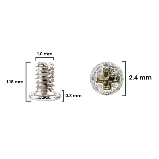 Screw Set (M1.0 x 1.18L x 2.4D x 0.3T) for iPhone 12 mini (30 Pack) (Service Pack)