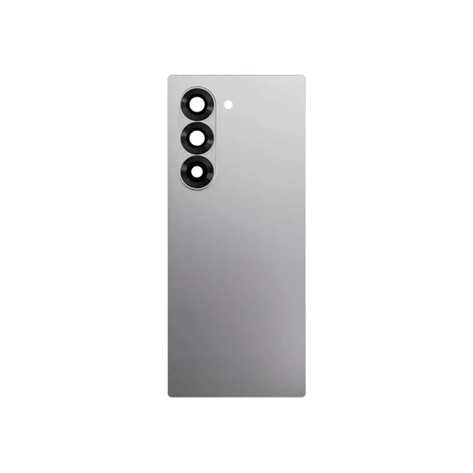Detailed look at Back Cover Glass With Camera Lens For Samsung Galaxy Z Fold 6 5G (Service Pack) (Silver Shadow) for repair