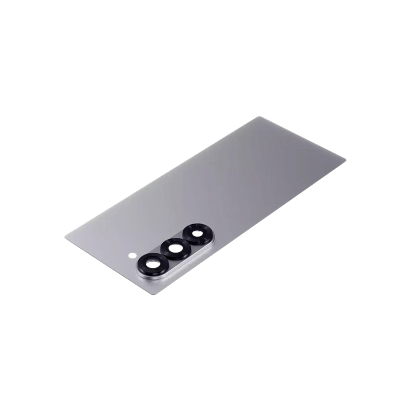 High resolution image of Back Cover Glass With Camera Lens For Samsung Galaxy Z Fold 6 5G (Service Pack) (Silver Shadow)