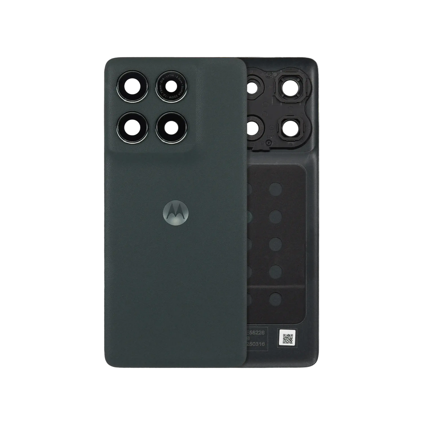 Back Cover Glass With Camera Lens For Motorola Moto Edge (XT2519 / 2025) (Genuine OEM) (Deep Forest) | SKU 107282214656 | image 1