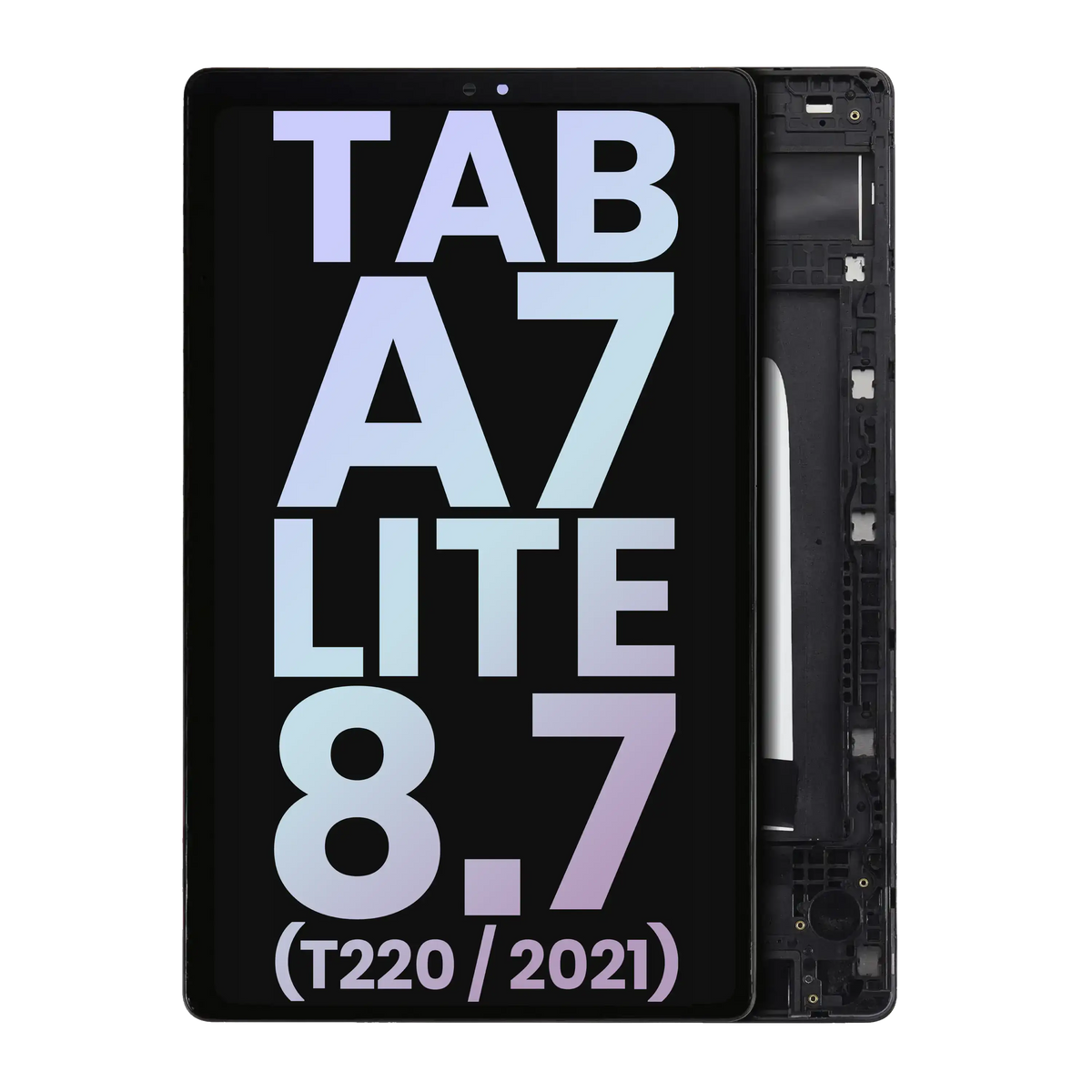 LCD Assembly With Frame For Samsung Galaxy Tab A7 Lite 8.7" (2021) (T220) (WiFi Version) (Service Pack) (Black) - Samsung Galaxy Tab A7 Lite 8.7" (2021) Replacement Parts - SKU 107282225744 - product image 1