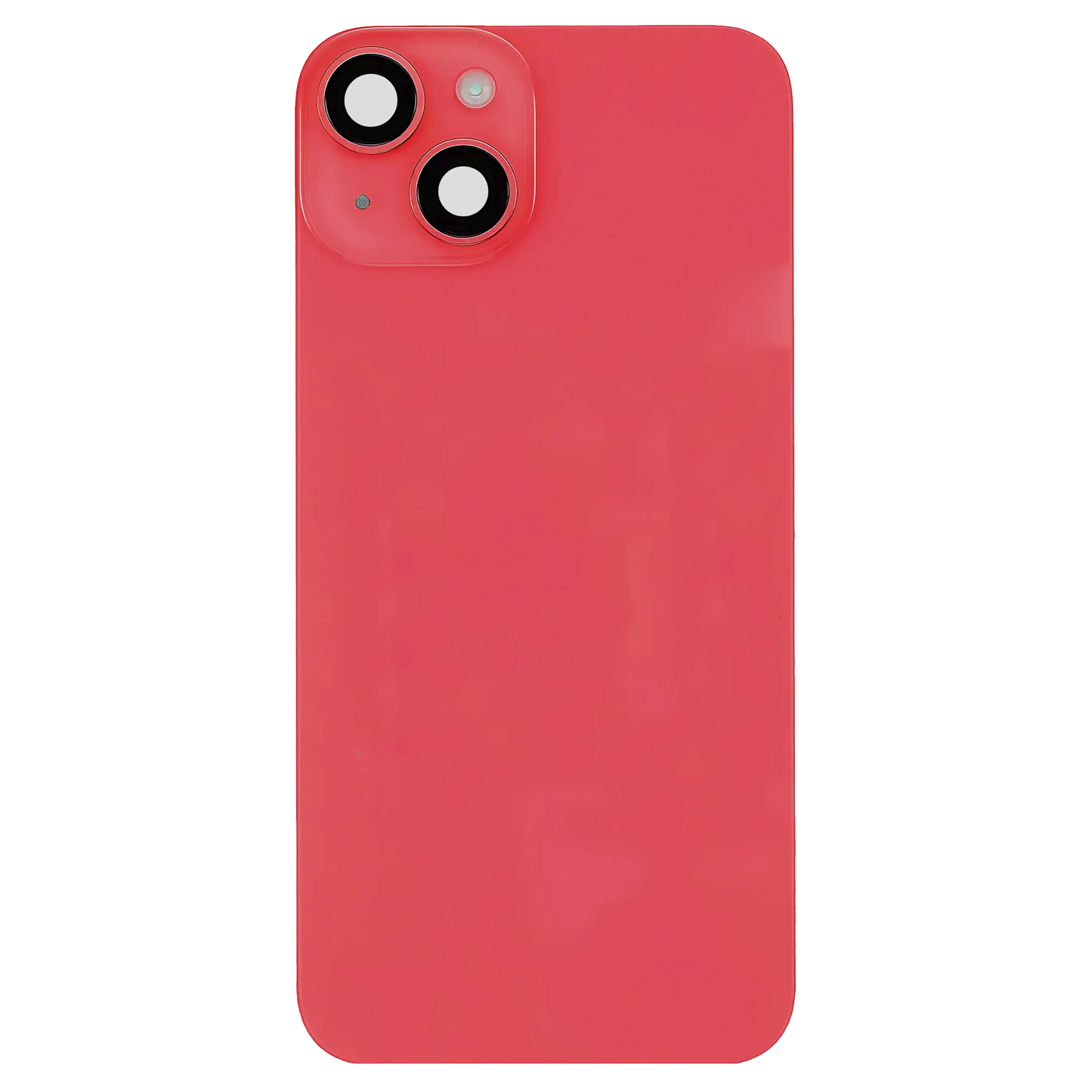 Back Glass w/ MagSafe Magnet & NFC & Flashlight Flex For iPhone 14 (Service Pack) (Red)