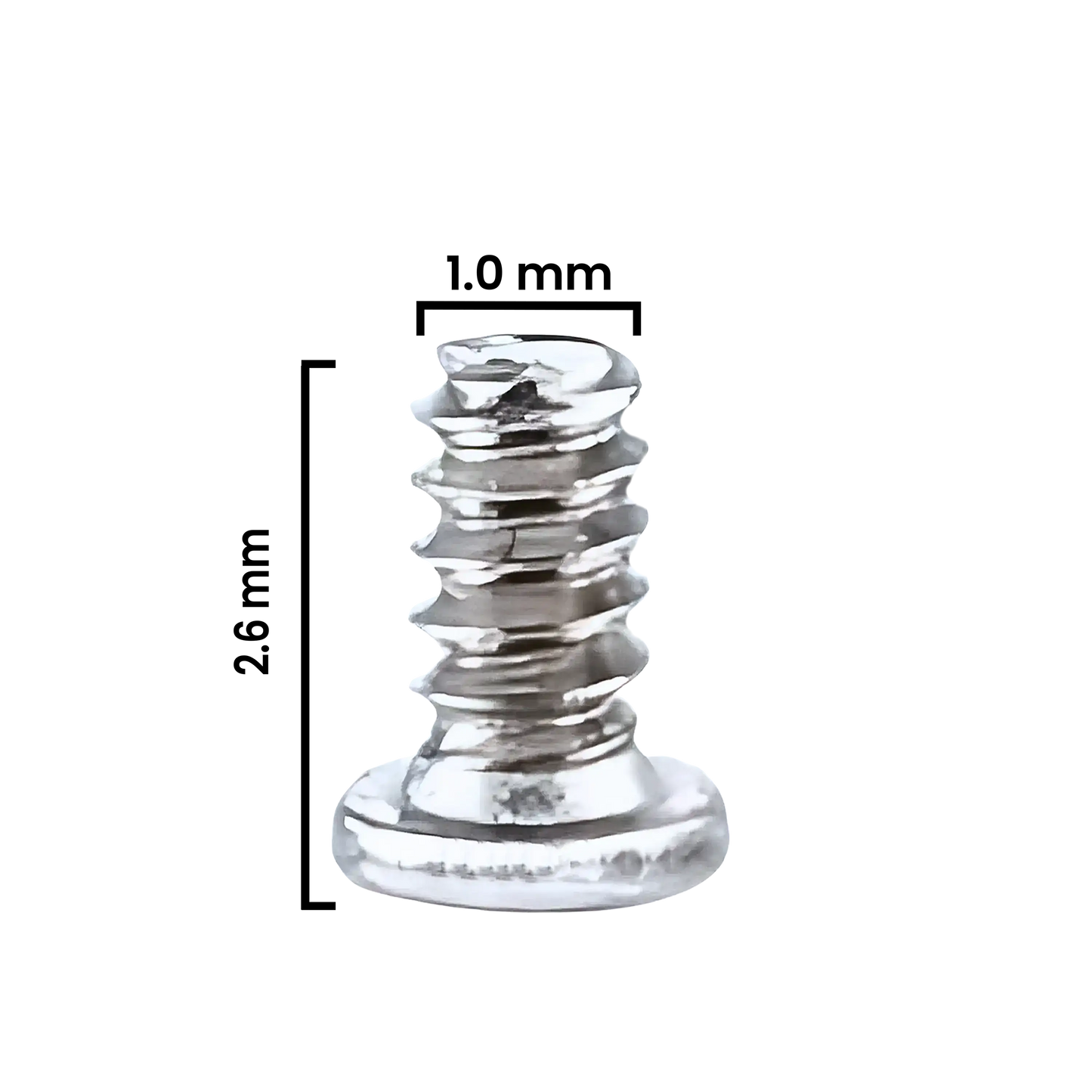 Internal Screw Set (M1.0×2.6mm) For iPhone 12 Pro Max (30 Pack) (Silver) (Service Pack)