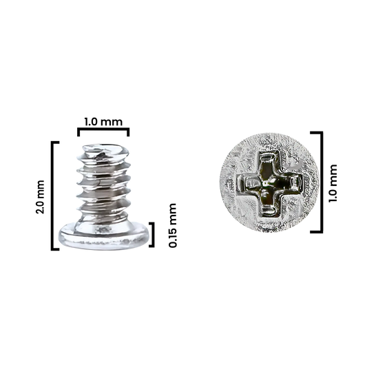 Screw For iPhone 12 Pro Max (M1.0×1.0×2.0D×0.15T) (30 Pack) (Service Pack)