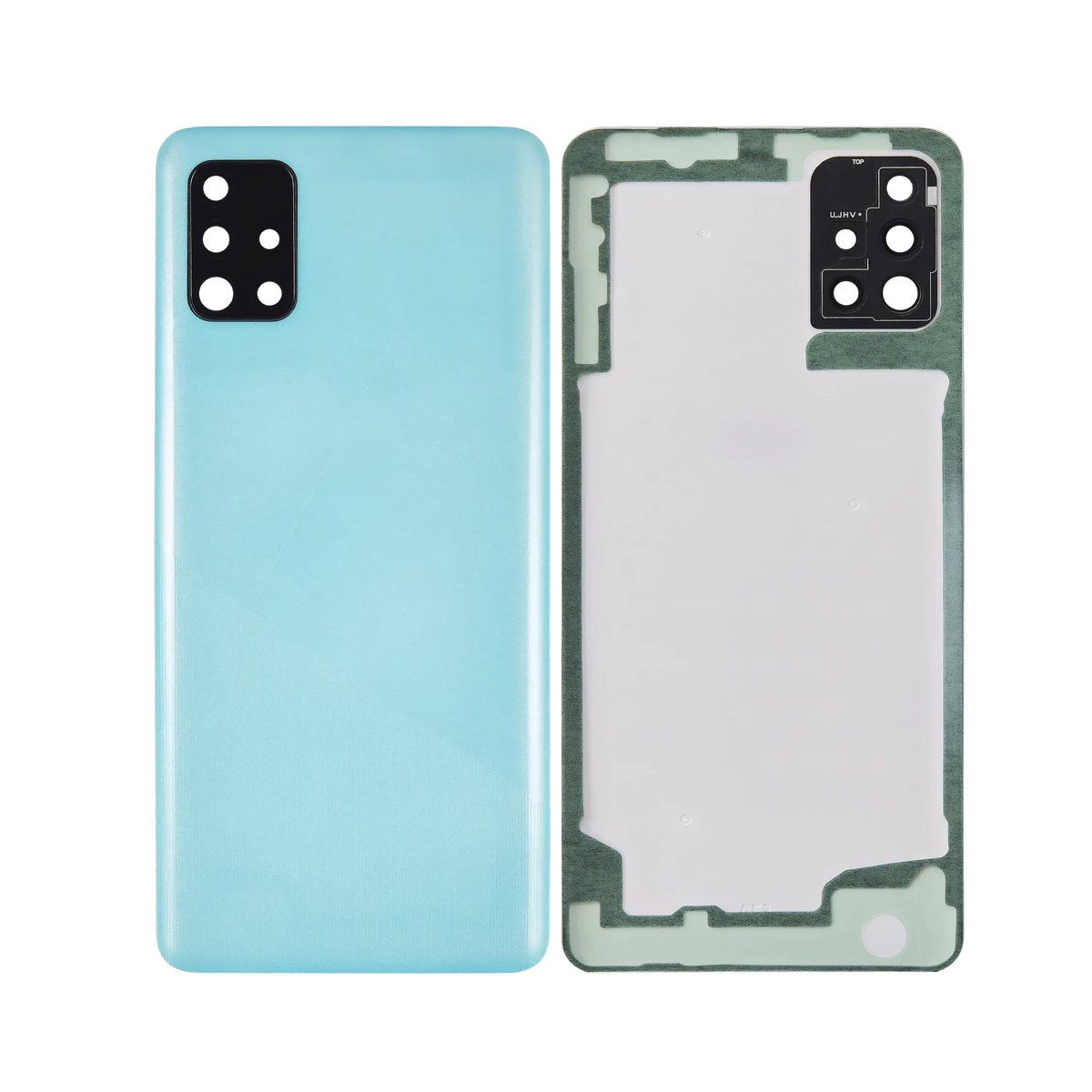 Back Cover Glass With Camera Lens For Samsung Galaxy A51 4G (A515 / 2019) (Service Pack) (Prism Crush Blue) - product image 2