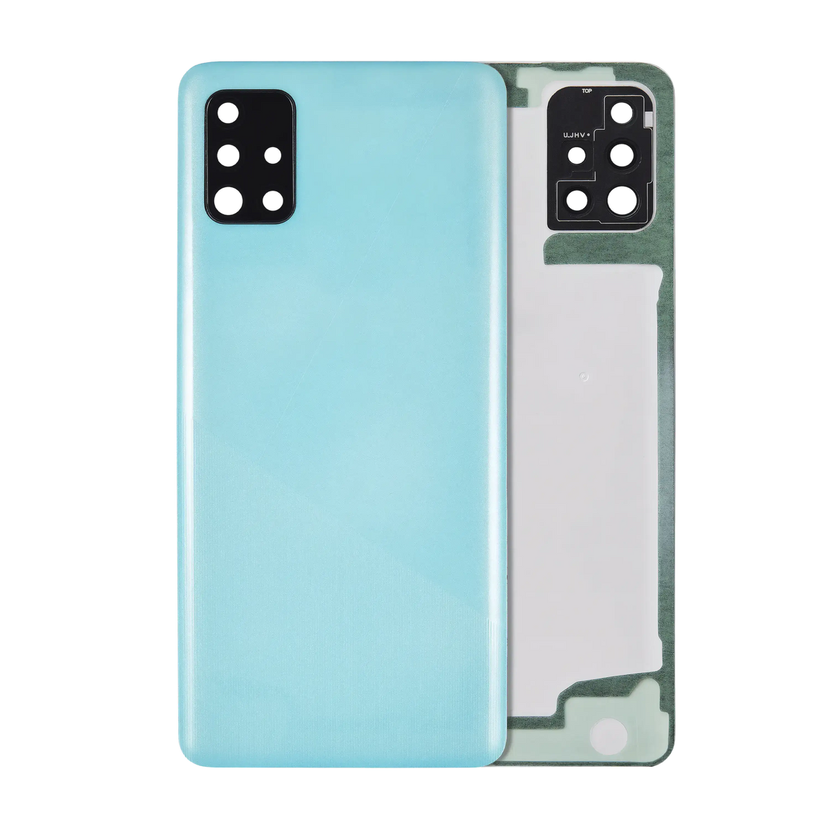 Back Cover Glass With Camera Lens For Samsung Galaxy A51 4G (A515 / 2019) (Service Pack) (Prism Crush Blue) - product image 1