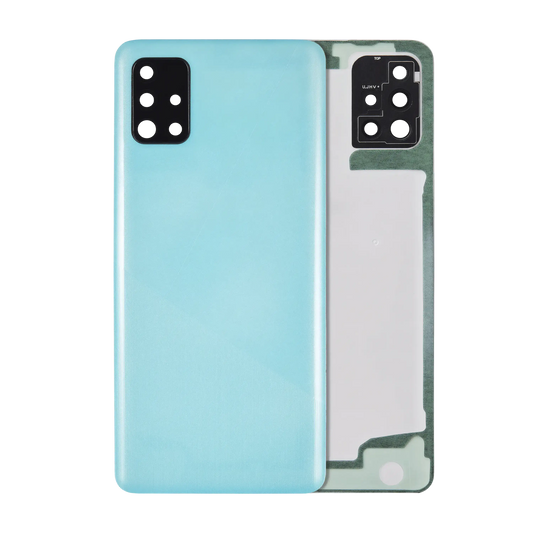 Back Cover Glass With Camera Lens For Samsung Galaxy A51 4G (A515 / 2019) (Service Pack) (Prism Crush Blue) - product image 1