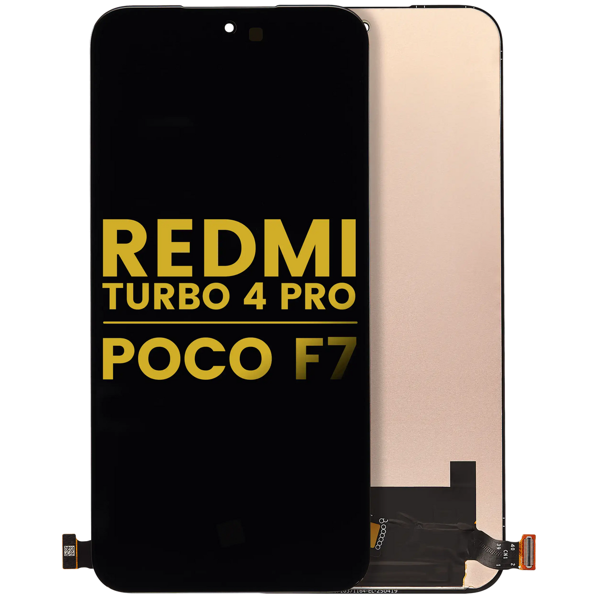 OLED Assembly Without Frame For Xiaomi 15T 5G / Xiaomi Redmi Turbo 4 Pro / Xiaomi Poco F7 (Refurbished) (All Colors) – replacement part product view – OLED Display Replacement for phone repair