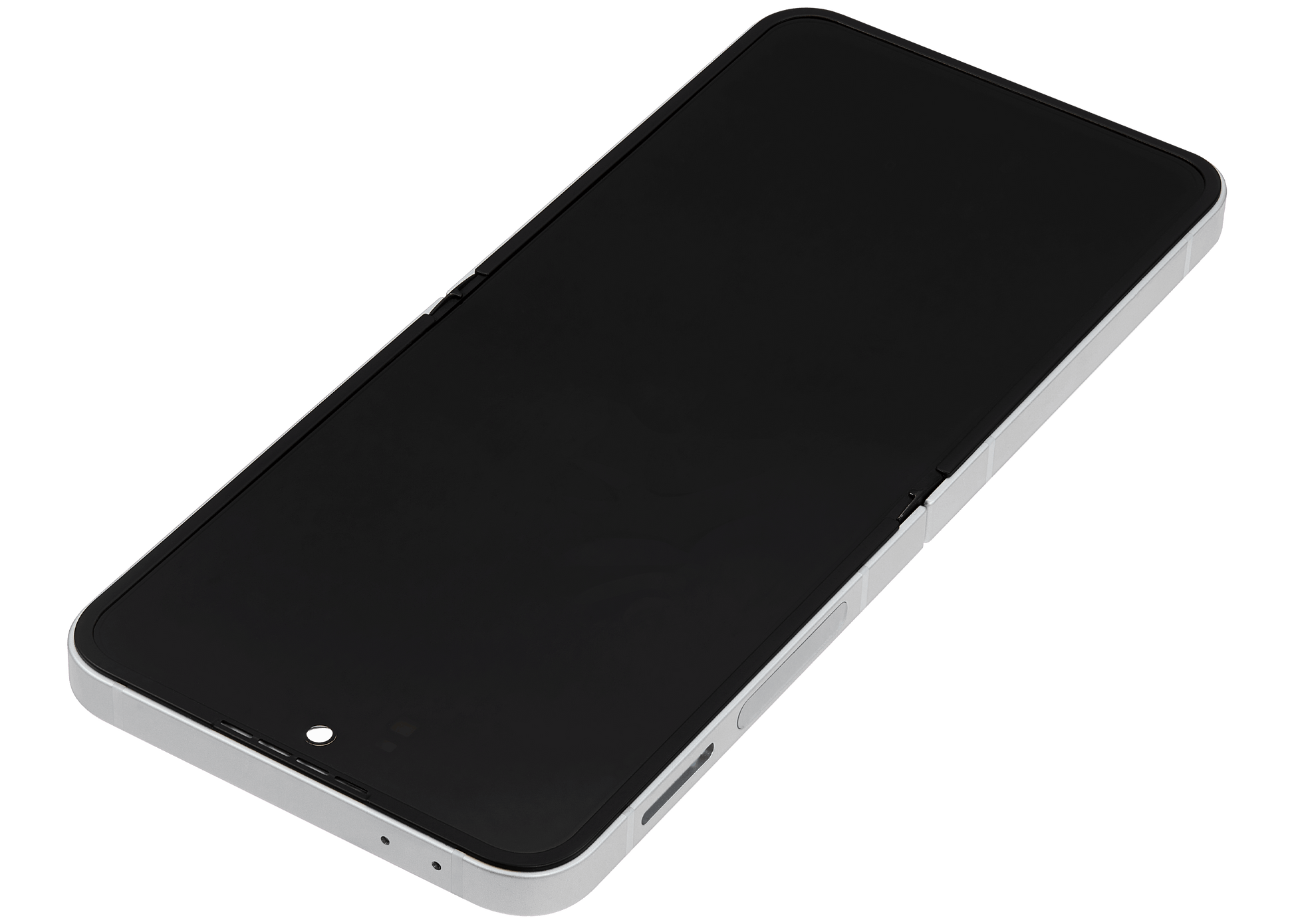 Inner OLED Assembly With Frame Compatible For Samsung Galaxy Z Flip 6 (F741) (US & International) (Refurbished) (White)