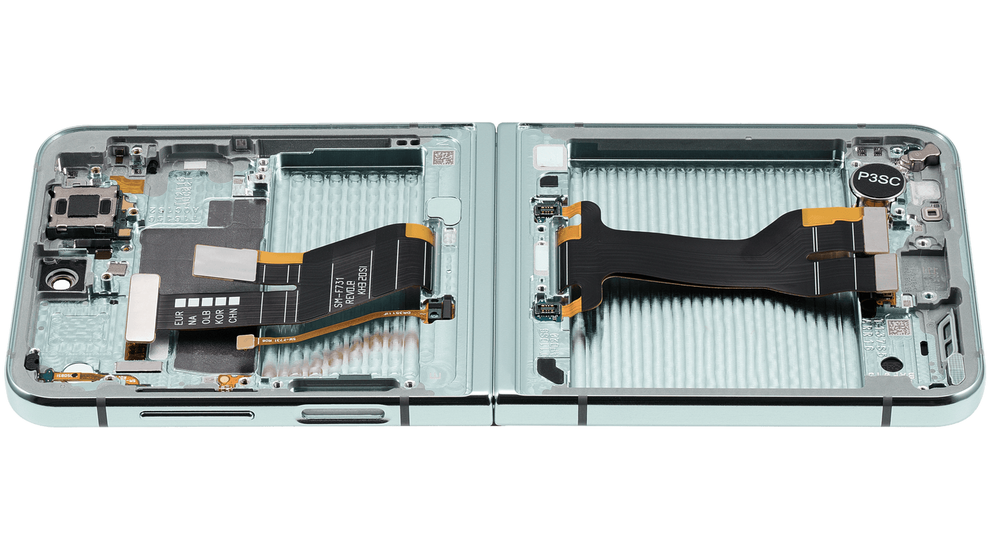 Inner OLED Assembly With Frame For Samsung Galaxy Z Flip 5 5G (US & International) (Refurbished) (Mint) - View 5 | TechDrip Canada