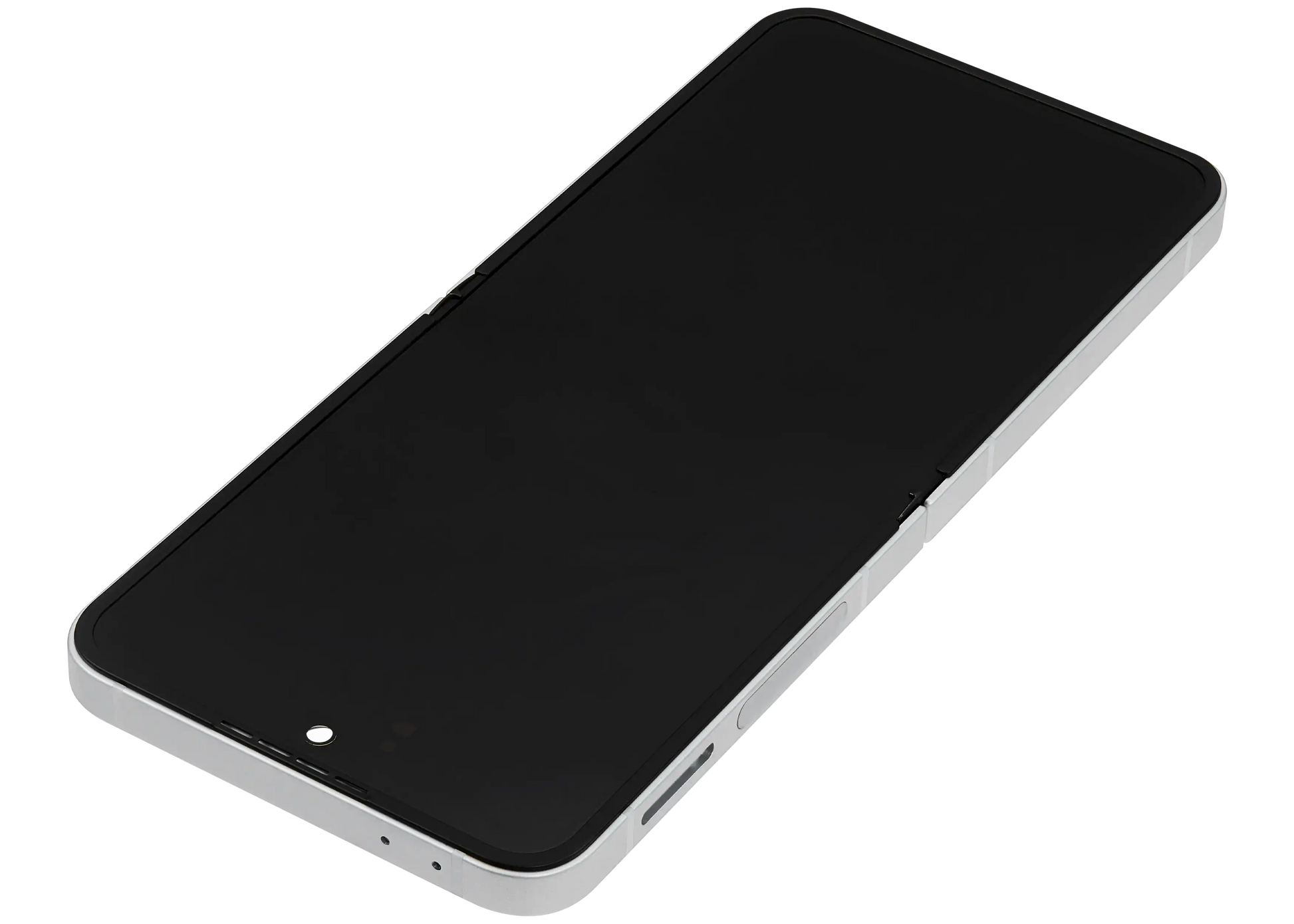Inner OLED Assembly With Frame Compatible For Samsung Galaxy Z Flip 6 5G (F741) (US & International) (Aftermarket Plus) (White)