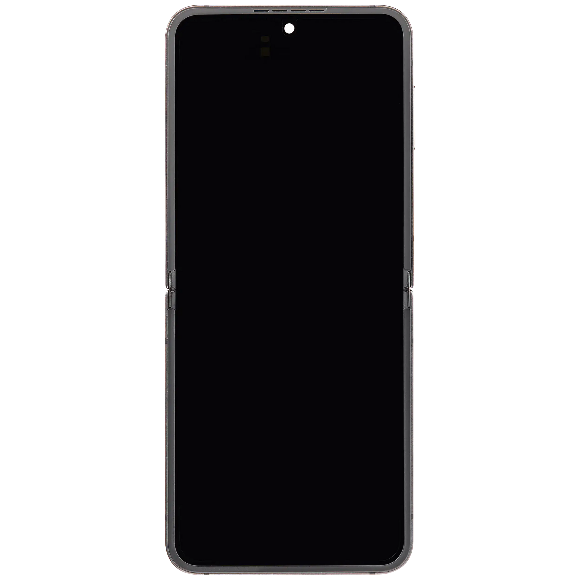 Inner OLED Assembly With Frame Compatible For Samsung Galaxy Z Flip 6 5G (F741) (US & International) (Aftermarket Plus) (Silver Shadow)