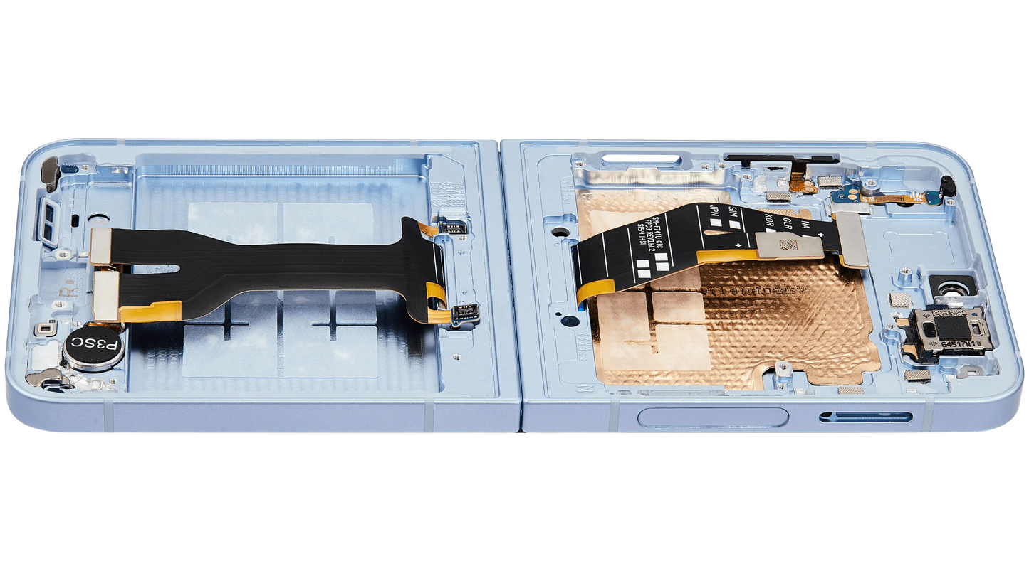 Inner OLED Assembly With Frame Compatible For Samsung Galaxy Z Flip 6 5G (F741) (US & International) (Aftermarket Plus) (Blue)
