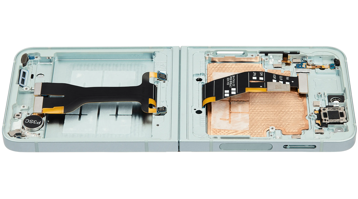 Inner OLED Assembly With Frame Compatible For Samsung Galaxy Z Flip 6 5G (F741) (US & International) (Aftermarket Plus) (Mint)