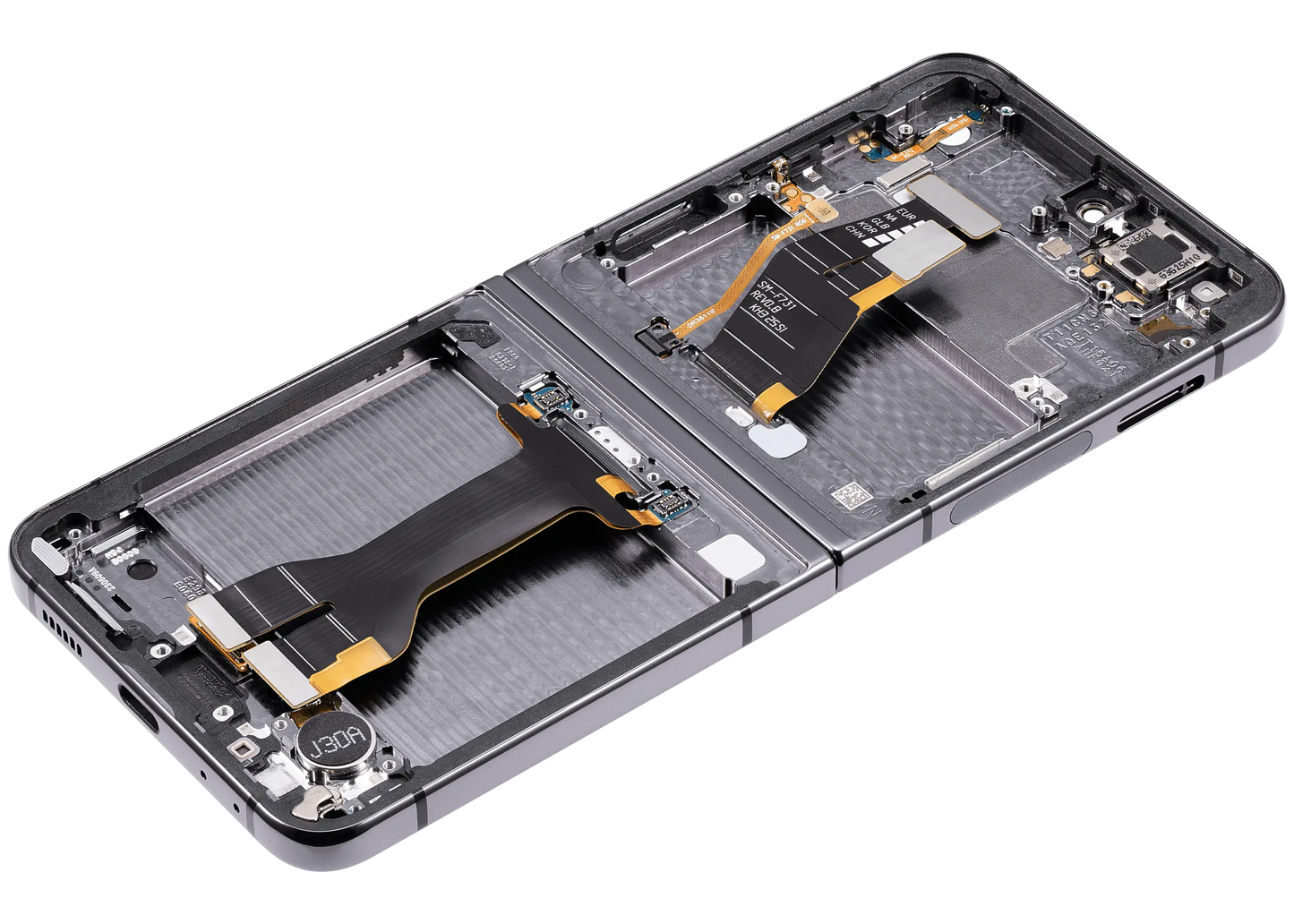 Inner OLED Assembly With Frame Compatible For Samsung Galaxy Z Flip 5 5G (F731) (US & International) (Aftermarket Plus) (Gray) - View 2 | TechDrip Canada
