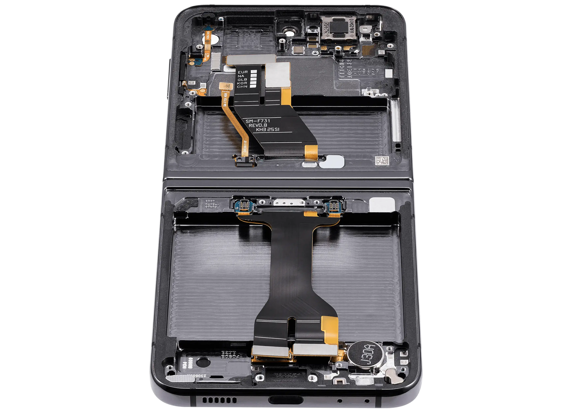 Inner OLED Assembly With Frame Compatible For Samsung Galaxy Z Flip 5 5G (F731) (US & International) (Aftermarket Plus) (Gray) - View 3 | TechDrip Canada