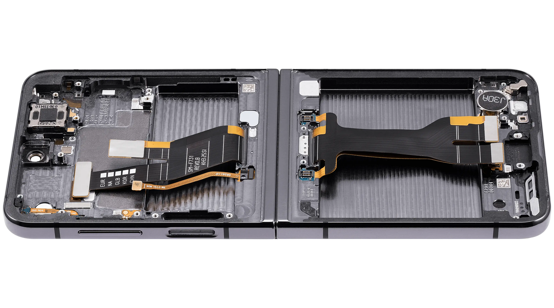 Inner OLED Assembly With Frame Compatible For Samsung Galaxy Z Flip 5 5G (F731) (US & International) (Aftermarket Plus) (Gray) - View 5 | TechDrip Canada