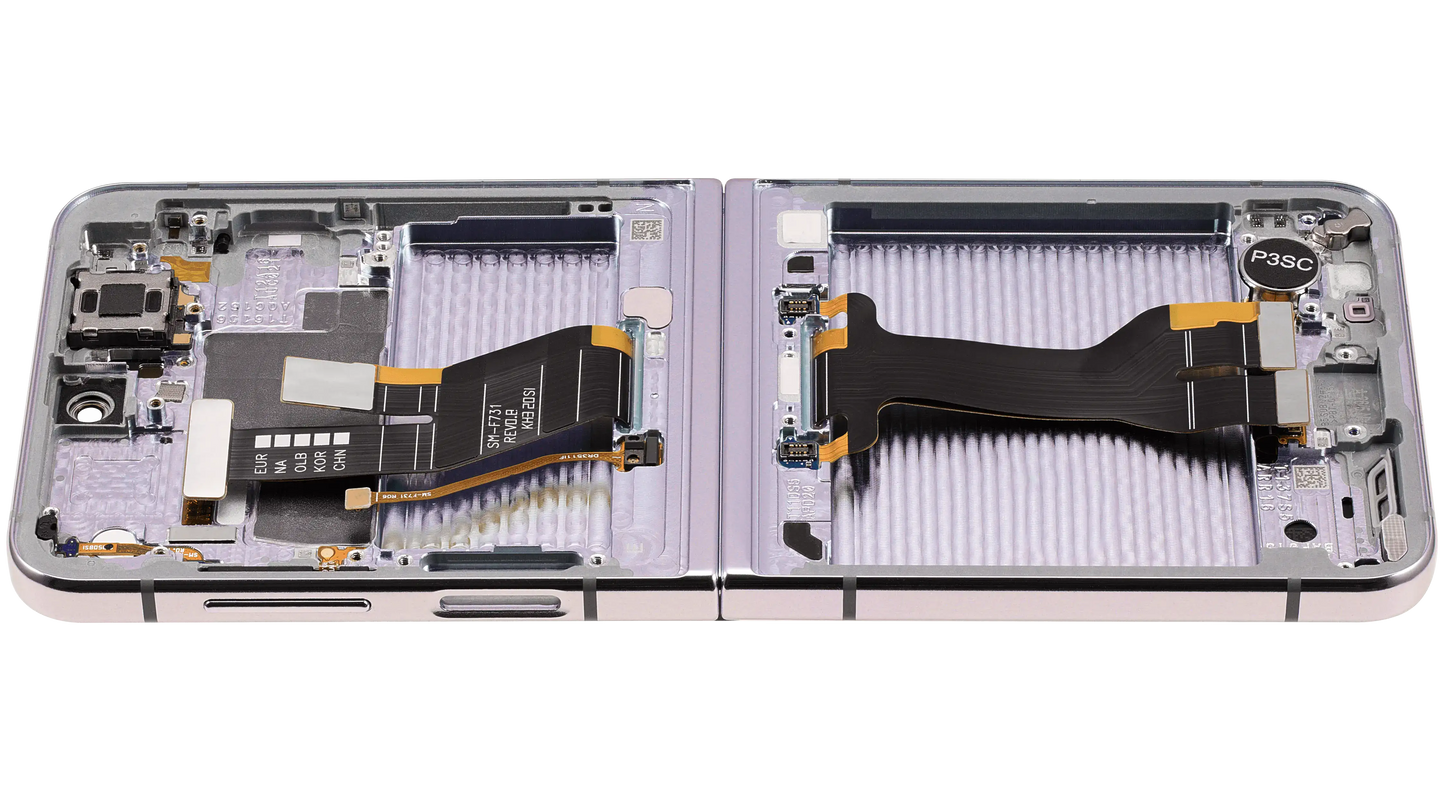 Inner OLED Assembly With Frame Compatible For Samsung Galaxy Z Flip 5 5G (F731) (US & International) (Aftermarket Plus) (Lavender) - View 5 | TechDrip Canada