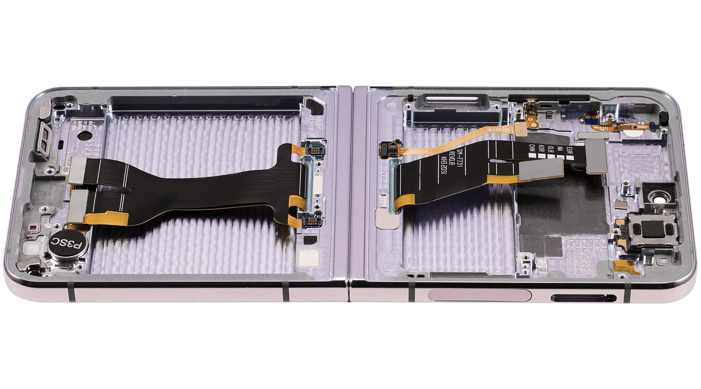 Inner OLED Assembly With Frame Compatible For Samsung Galaxy Z Flip 5 5G (F731) (US & International) (Aftermarket Plus) (Lavender) - View 6 | TechDrip Canada