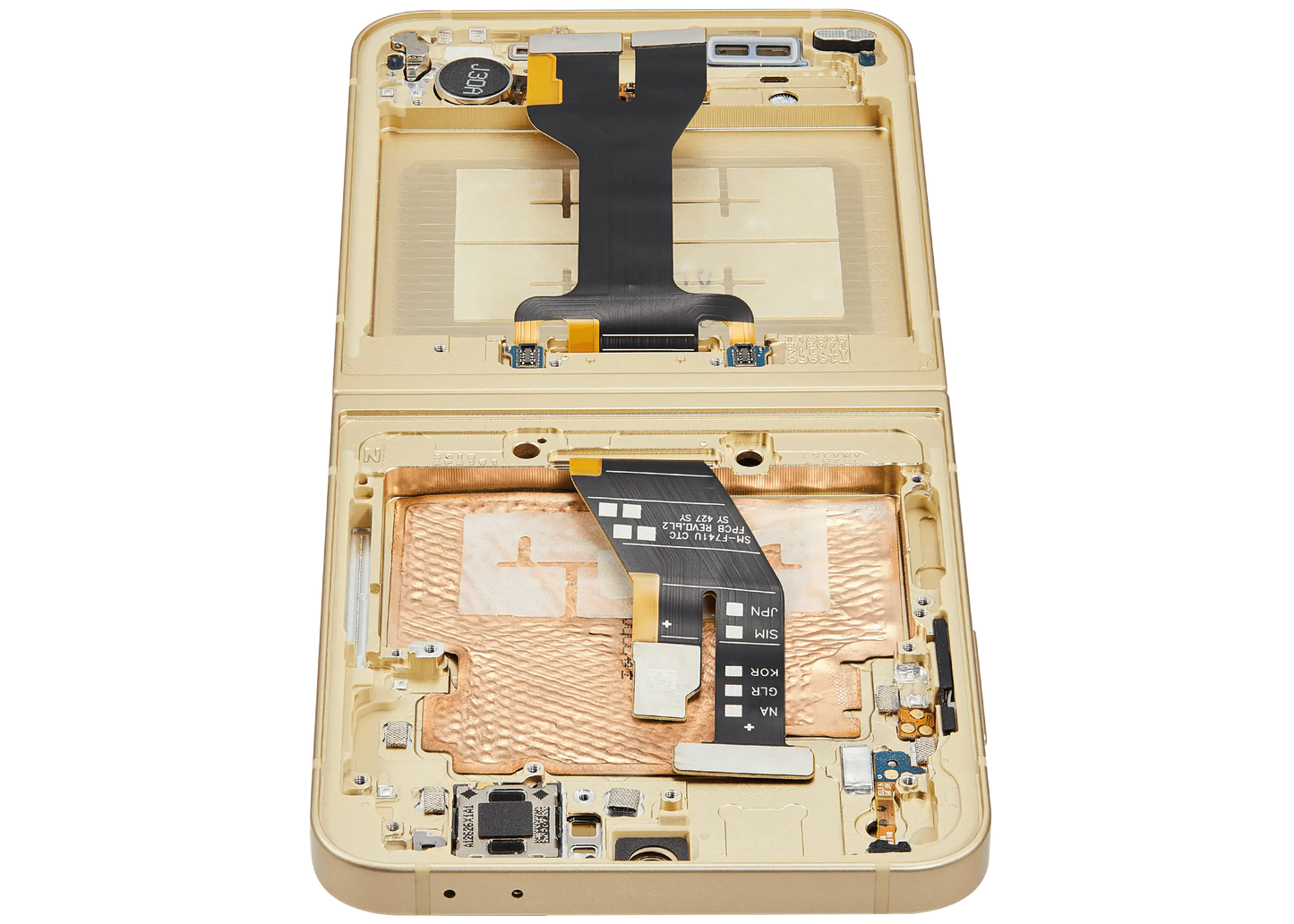Inner OLED Assembly With Frame For Samsung Galaxy Z Flip 6 5G (US & International) (Service Pack) (Yellow)