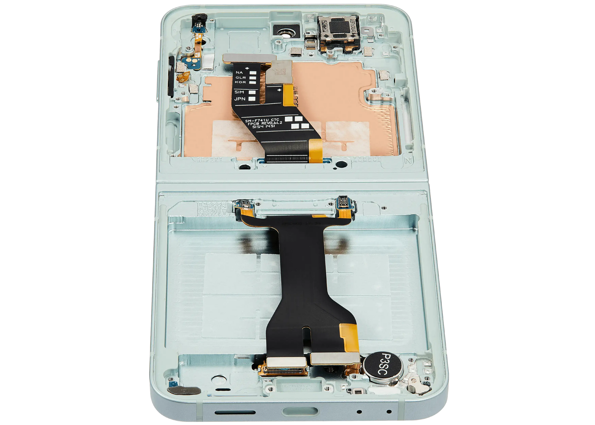 Inner OLED Assembly With Frame For Samsung Galaxy Z Flip 6 5G (US & International) (Service Pack) (Mint)