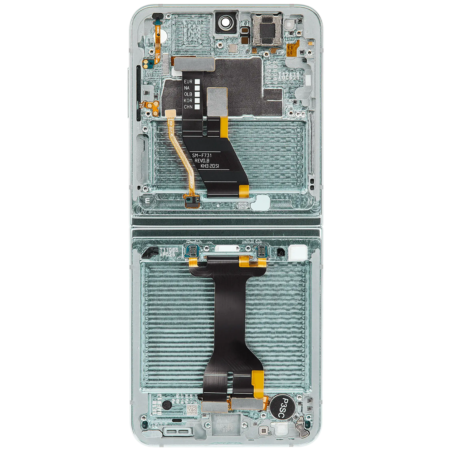 Inner OLED Assembly With Frame For Samsung Galaxy Z Flip 5 5G (US & International) (Service Pack) (Mint) - View 9 | TechDrip Canada