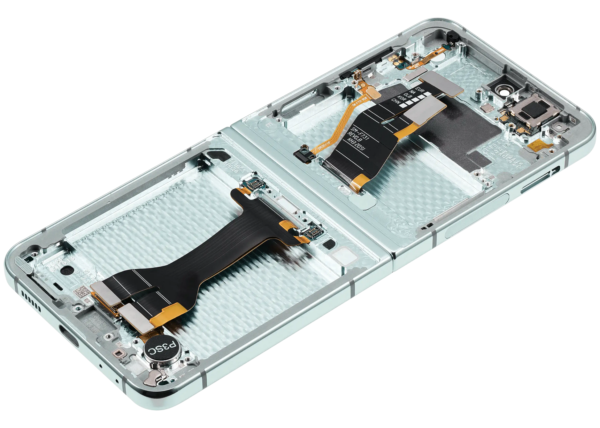 Inner OLED Assembly With Frame For Samsung Galaxy Z Flip 5 5G (US & International) (Service Pack) (Mint) - View 2 | TechDrip Canada