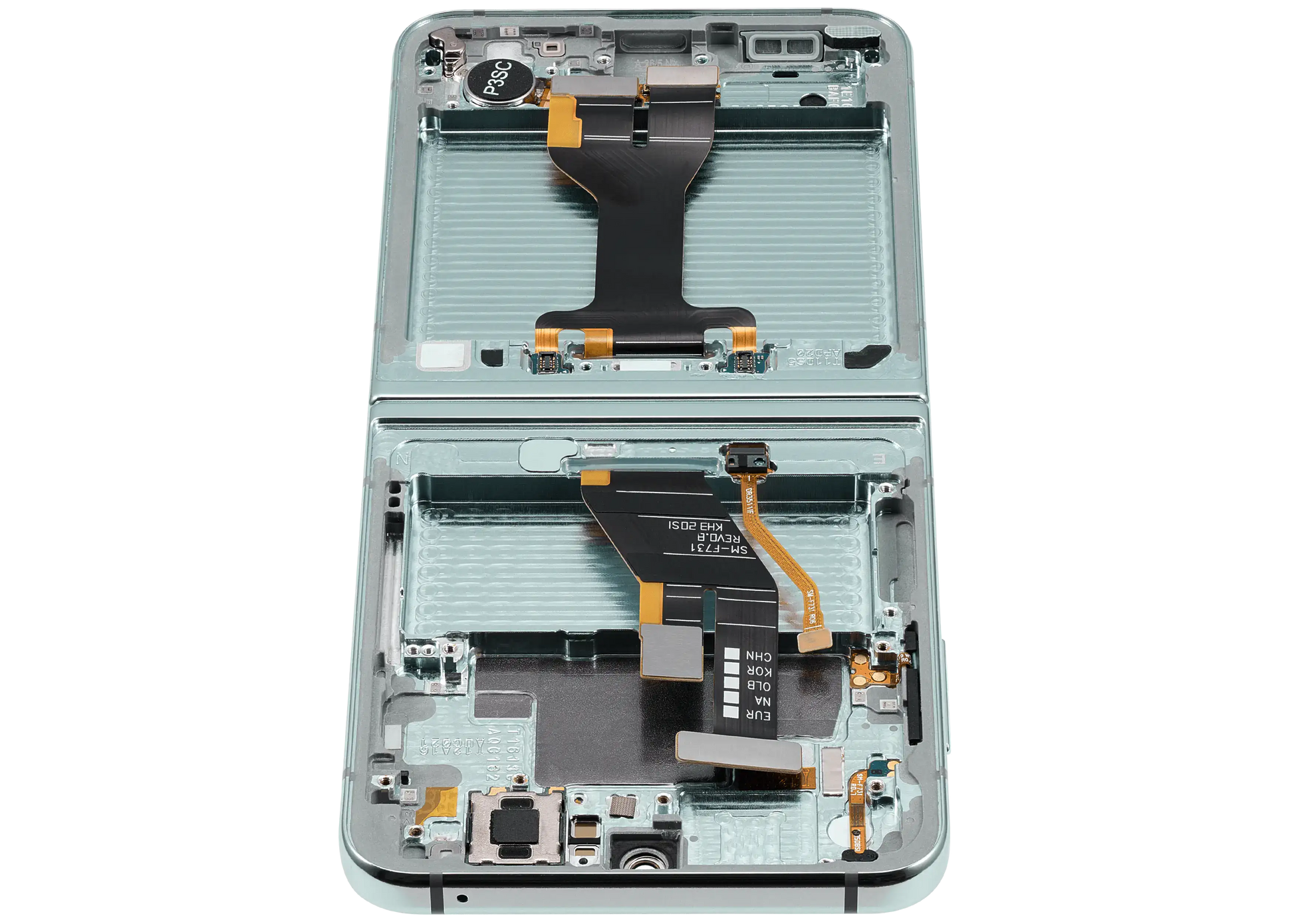 Inner OLED Assembly With Frame For Samsung Galaxy Z Flip 5 5G (US & International) (Service Pack) (Mint) - View 4 | TechDrip Canada